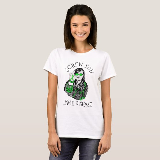 ライム病シャツ Tシャツ (正面フル)