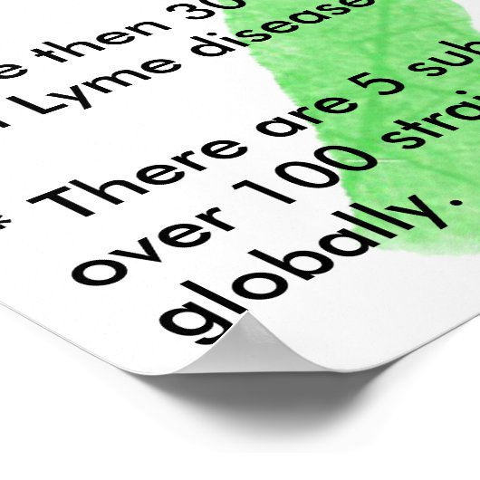 ライム病ファクト教育ポスター ポスター (角)