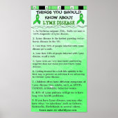 ライム病ポスターについて知っておくべきこと ポスター (正面)