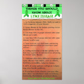 ライム病ポスターについて知っておくべきこと ポスター (正面)