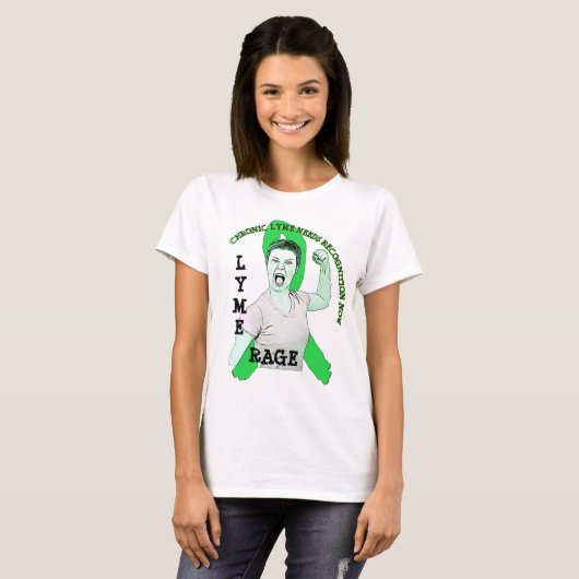 ライム病リボンTシャツ Tシャツ (正面フル)