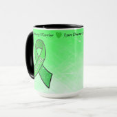 ライム病与え気の戦士のコーヒーマグを決してアップしない マグカップ (正面左)