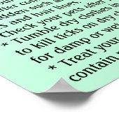 ライム病予防教育 ポスター (角)