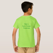 ライム病啓発キッズTシャツ Tシャツ (裏面フル)