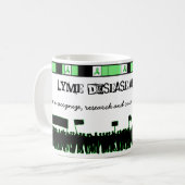 ライム病啓発コーヒーマグ コーヒーマグカップ (正面左)