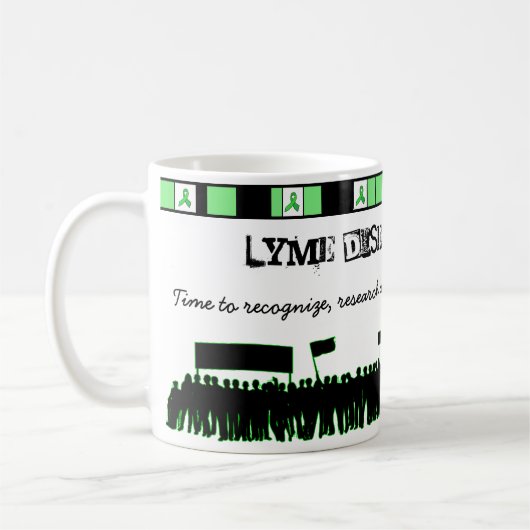ライム病啓発コーヒーマグ コーヒーマグカップ (左)
