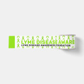 ライム病啓発パターンリボン グログランリボン (正面)
