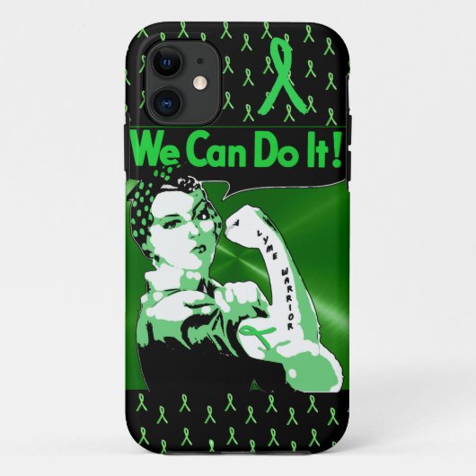 ライム病啓発 "We Can Do It" ライムウォリアー Case-Mate iPhoneケース (裏面)