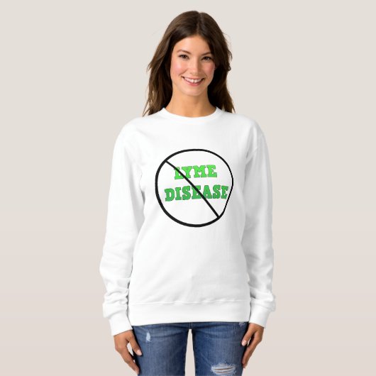 ライム病啓発Tシャツ スウェットシャツ (正面フル)