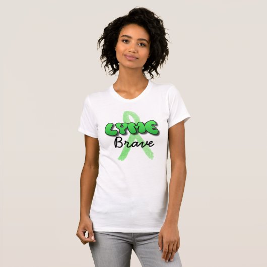 ライム病啓発Tシャツ ライム病と闘おう Tシャツ (正面フル)