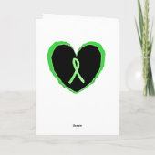 ライム病希望サポートと勇気付けられるカード カード (裏面)