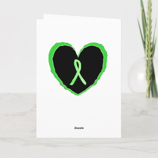 ライム病希望サポートと勇気付けられるカード カード (裏面)