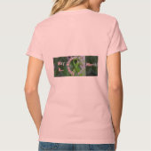 ライム病患者の女性の大人Tシャツが大好き Tシャツ (裏面)