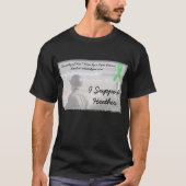 ライム病患者の詩をプリントした Casualty of War Tシャツ (正面)