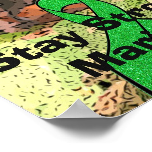 ライム病気戦士のポスターをカスタマイズ ポスター (角)