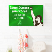 ライム病治療法が必要 We Need a Cure, ライム病抗議サイン バナー 横断幕 (インサイチュ)