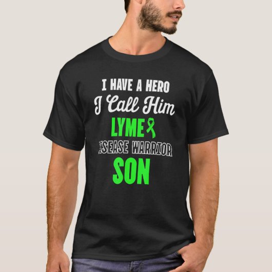ライム病生存戦士認識度76 Tシャツ (正面)