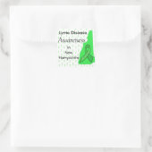 ライム病認識度インニューハンプシャーステッカー スクエアシール (バッグ)