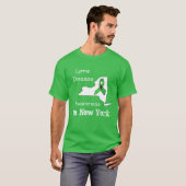 ライム病認識度インニューヨークシャツ Tシャツ (正面フル)