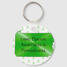 ライム病認識度インPennsylvania Keychain