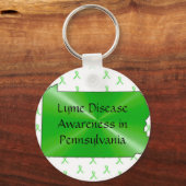 ライム病認識度インPennsylvania Keychain キーホルダー (正面)