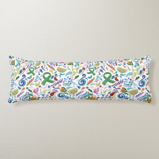 ライム病認識度ギフト抱き枕 ボディピロー (正面)