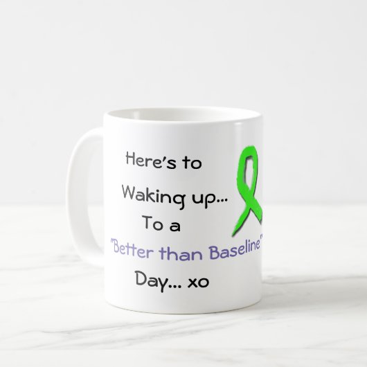 ライム病認識度コーヒーマグ コーヒーマグカップ (正面左)