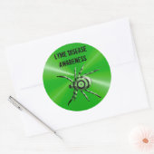 ライム病認識度シール ラウンドシール (封筒)