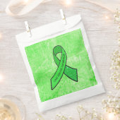 ライム病認識度リボンパーティーフェイバーバッグ フェイバーバッグ (クリップ留めされた状態)