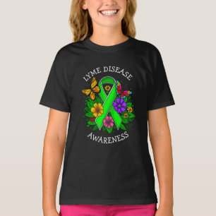 ライム病認識度リボン Tシャツ