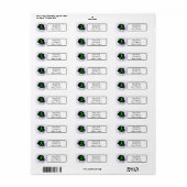ライム病認識度差出人住所ラベル ラベル (フルシート)