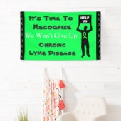 ライム病認識度我々はバ与えナーをアップ 横断幕 (インサイチュ)