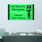 ライム病認識度我々はバ与えナーをアップ 横断幕 (トレードショー)