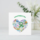 ライム病認識度支援#lyme #lymedisease カード (スタンド正面)