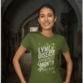 ライム病認識度月教育支援Dsg Tシャツ