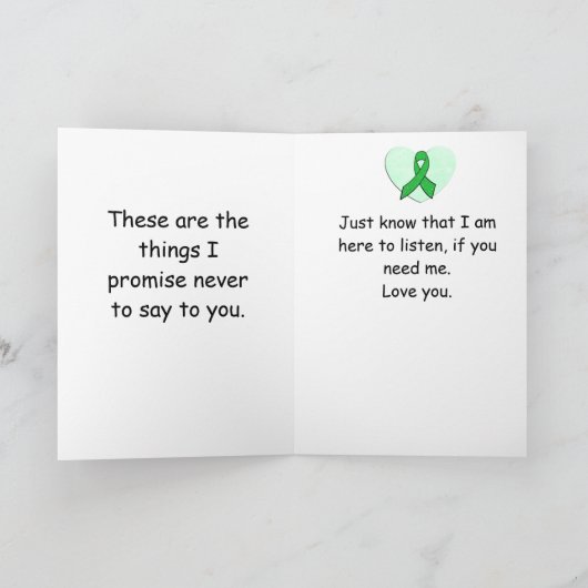 ライム病""健康なカードを得なさいことを私が言わない事 カード (内部)