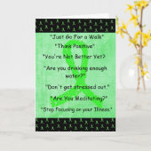 ライム病""健康なカードを得なさいことを私が言わない事 カード (黄色い花)