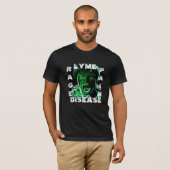 ライム病、激怒 疲労認識Tシャツ Tシャツ (正面フル)