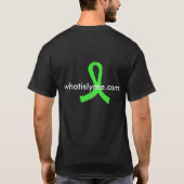 ライム病 Awareness Tシャツにダニ Tシャツ (裏面)
