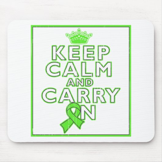 ライム病Keep Calm and Carry On マウスパッド (正面)