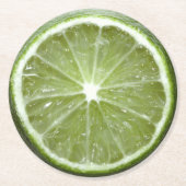 ライム紙コースター ラウンドペーパーコースター (正面)
