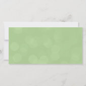 ライム結婚グリーンの写真の愛と感謝していありがとう サンキューカード (裏面)