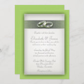 ライム結婚式招待状 招待状 (正面/裏面)