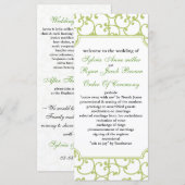 ライム結婚式 プログラム (正面/裏面)