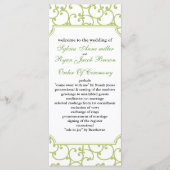 ライム結婚式 プログラム (正面)