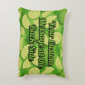 ライム背景 アクセントクッション (裏面(縦))