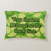 ライム背景 アクセントクッション (裏面)