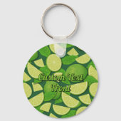 ライム背景 キーホルダー (正面)