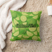 ライム背景 クッション (ブランケット)