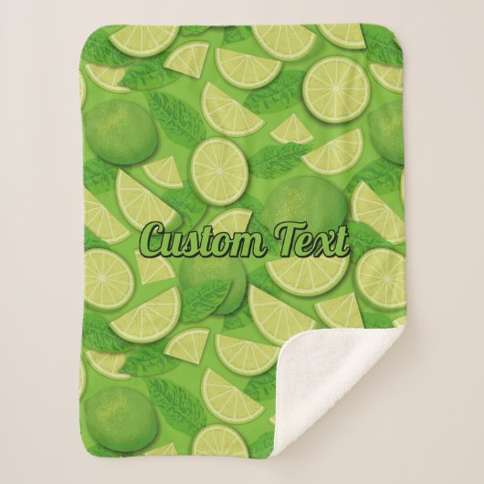 ライム背景 シェルパブランケット (正面)